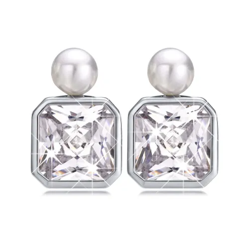 Wholesale Copper CZ and Pearl Earrings