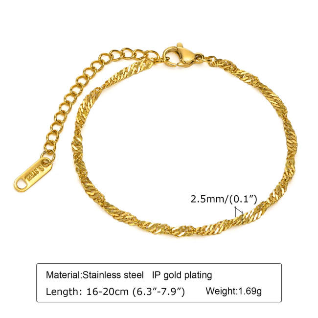 Wholesale Stainless Steel Charming Bracelets and Anklets