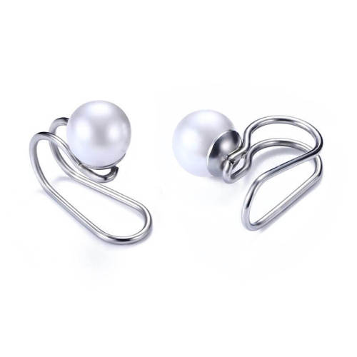 Wholesale Stainless Steel Pearl Ear Cuff