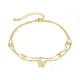 Wholesale Stainless Steel Charming Butterfly Anklet