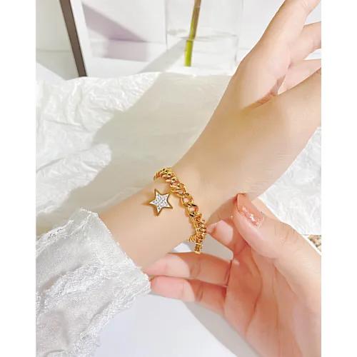 Wholesale Stainless Steel Women Bracelet with Stars