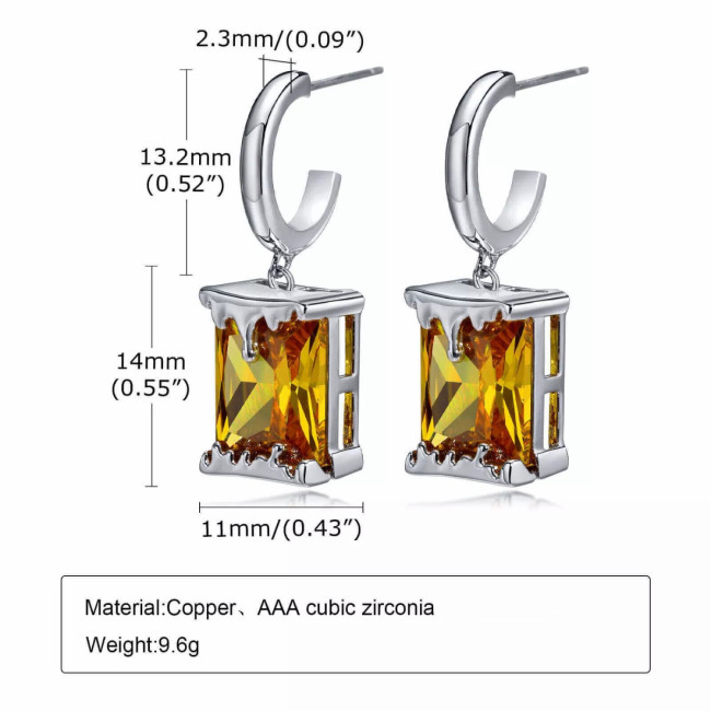 Wholesale Copper CZ Hoop Earrings