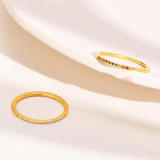 Wholesale Stainless Steel Thin Stackable CZ Ring