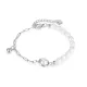 Wholesale Stainless Steel Half Pearl Half Chain Bracelet