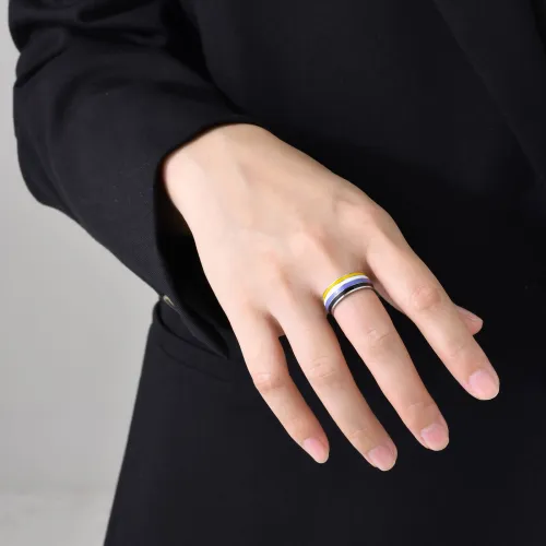 Wholesale Stainless Steel Pride Flag Ring