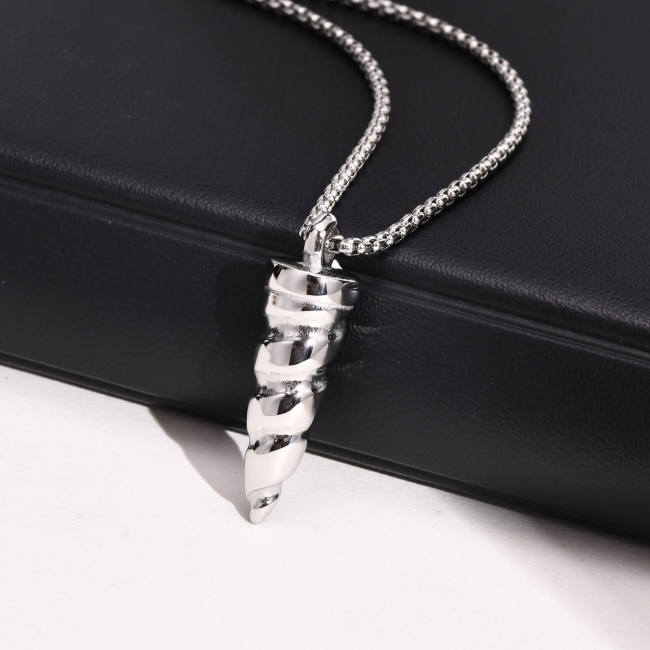 Wholesale Stainless Steel Unicorn Horn Necklace