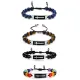 Wholesale Men Cross Tag Bead Bracelet
