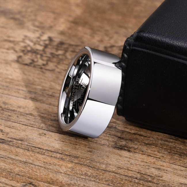 Wholesale Classic 8mm Tungsten Carbide Ring
