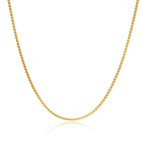 Wholesale Stainess Steel Gold Twisted Chain Necklace