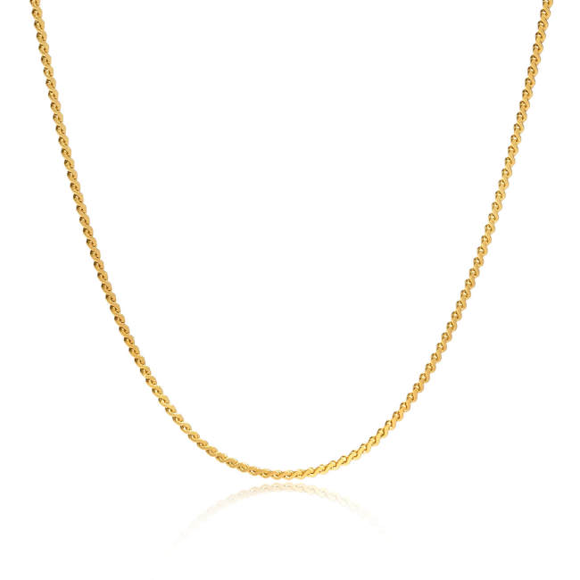 Wholesale Stainess Steel Gold Twisted Chain Necklace