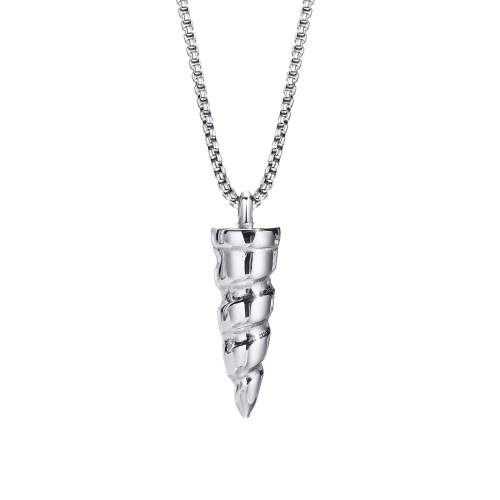 Wholesale Stainless Steel Unicorn Horn Necklace