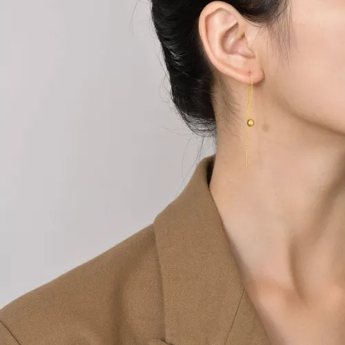Wholesale Stainless Steel Chain Tassle Drop Earrings
