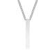Wholesale Stainless Steel Engraved Vertical Bar Necklace for Men