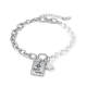 Wholesale Stainless Steel Half Chunky Paperclip Chain Bracelet
