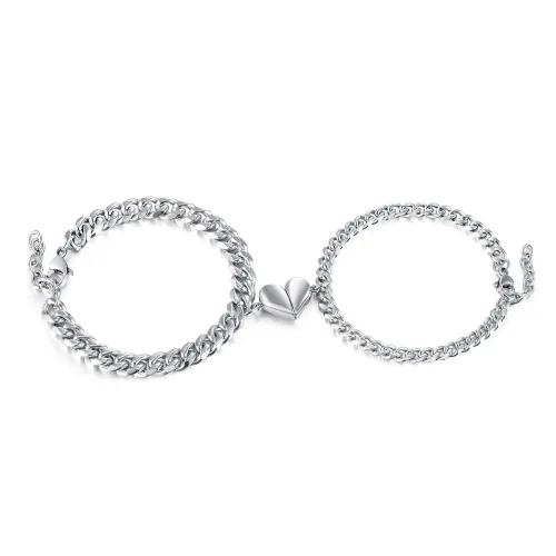 Wholesale Stainless Steel Magnetic Heart Bracelets