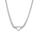 Wholesale Stainless Steel Heart Curb Chain Necklace
