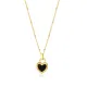 Wholesale Stainless Steel Acrylic Heart Padlock Necklace