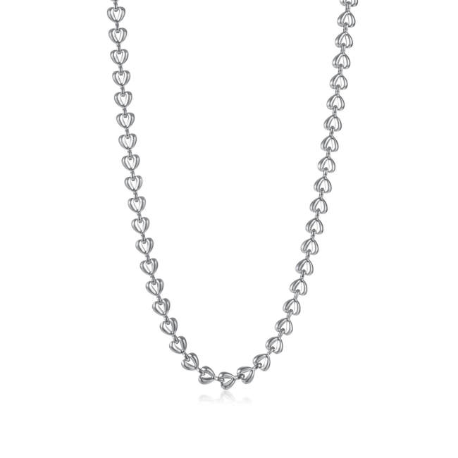 Wholesale Stainless Steel Elegant Heart Chain Necklace