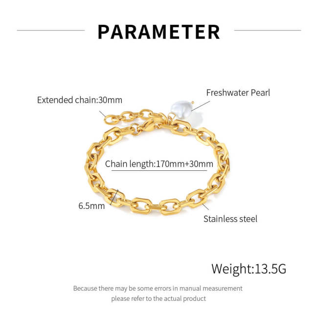 Wholesale Stainless Steel Chunky Paperclip Chain Bracelet