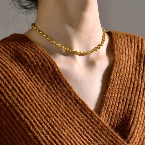 Wholesale Stainless Steel Rugby Ball Chain Necklace