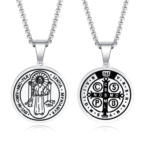 Wholesale Stainless Steel St Benedict Medal Pendant