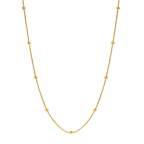 Wholesale Stainless Steel Snake Chain Necklace with Beads