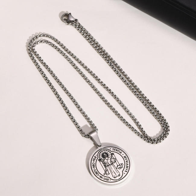 Wholesale Stainless Steel St Benedict Medal Pendant