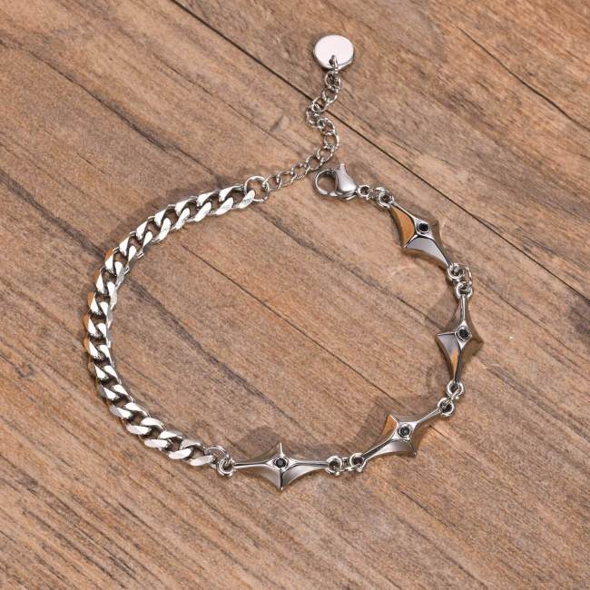 Wholesale Stainless Steel Unique Cuban Chain Bracelet