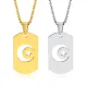 Wholesale Stainless Steel Star & Moon Dog Tag Pendant
