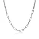 Wholesale Stainless Steel Mens Half Paperclip Necklace