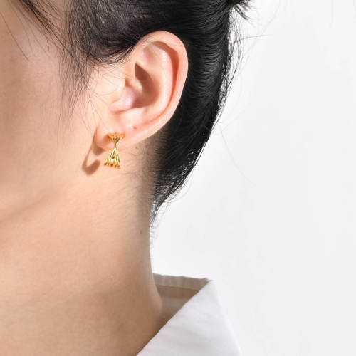 Wholesale Copper Fashion Twist Stud Earring