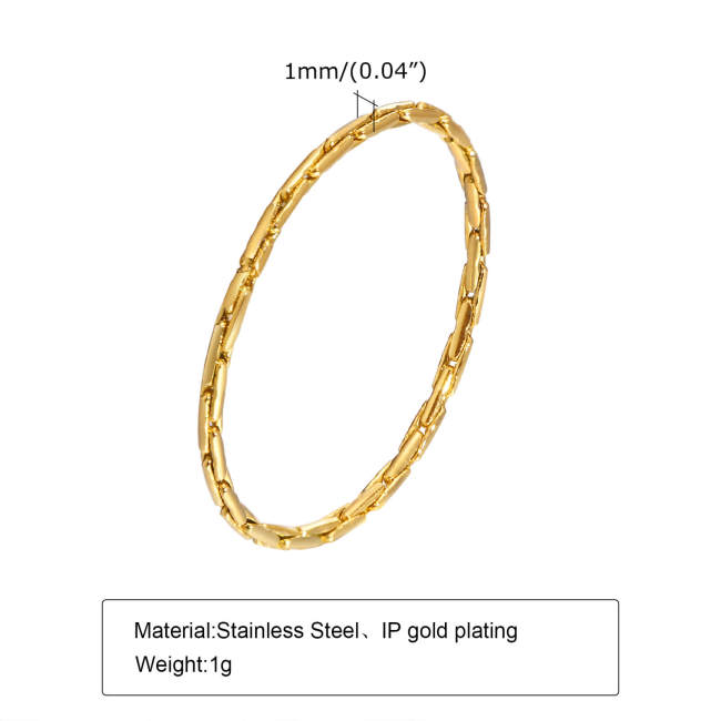 Wholesale Stainless Steel Woman Thin Tail Rings