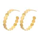 Wholesale Stainless Steel Circle Connection Hoop Earrings