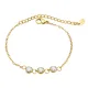 Wholesale Stainless Steel Women Chain Bracelet with CZ