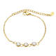 Wholesale Stainless Steel Women Chain Bracelet with CZ