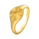 Wholesale Stainless Steel Women Pleated Signet Ring
