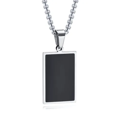 Wholesale Stainless Steel Men Rectangular Pendants