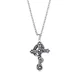 Wholesale Stainless Steel Mens Retro Skull Cross Pendant