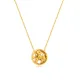 Wholesale Stainless Steel Women Gold Gear Necklace