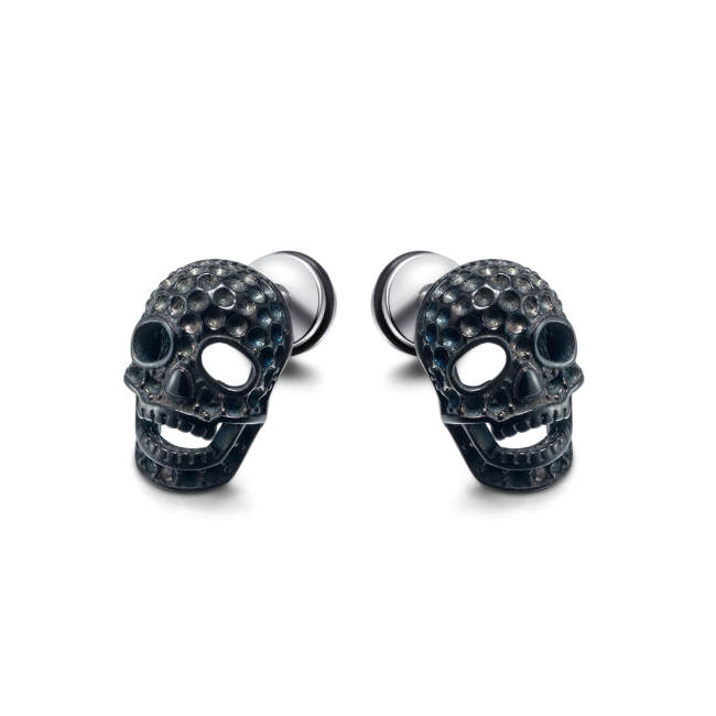 Wholesale Stainless Steel Skull Stud Earrings