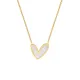 Wholesale Stainless Steel Irregular Heart Shell Necklace