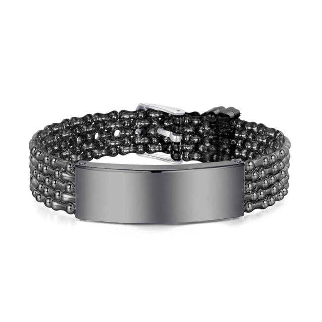 Wholesale Stainless Personalized Adjustable Unisex Silicone Bracelets