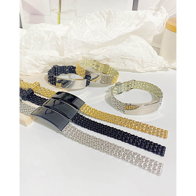 Wholesale Stainless Personalized Adjustable Unisex Silicone Bracelets