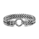 Wholesale Stainless Steel Double Franco Link Anchor Chain Bracelet