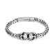Wholesale Stainless Steel Mens Double Tiger Head Bracelet