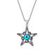 Wholesale Stainless Steel Star Pendant with Evil Eye