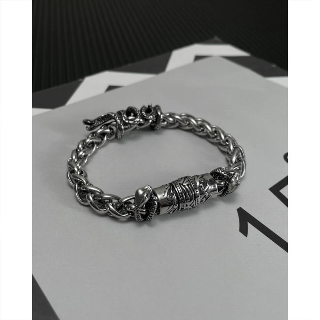 Wholesale Stainless Steel Vintage Snake Link Chain Bracelet