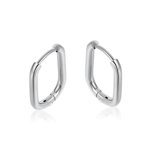 Wholesale Stainless Steel Rectangular Hoop Earrings