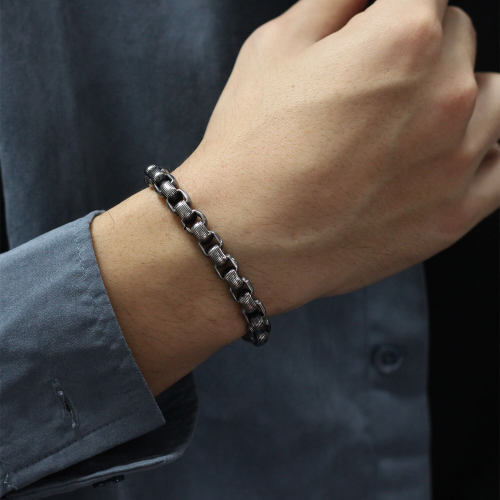 Wholesale Stainless Steel Chunky Interlocking Bracelet