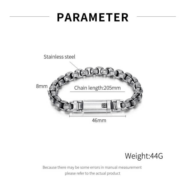 Wholesale Stainless Steel Chunky Interlocking Bracelet